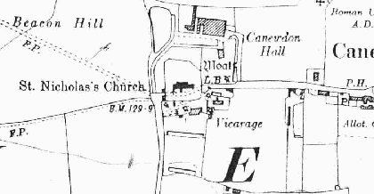 Fig. 8 Canewdon from the 3rd OS map, 1924.