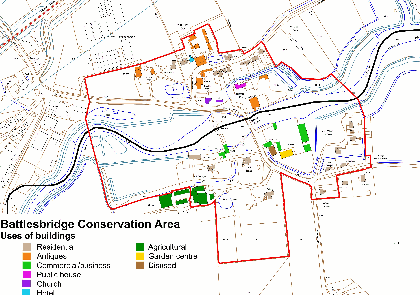 Figure 18: Uses of buildings in the conservation area.