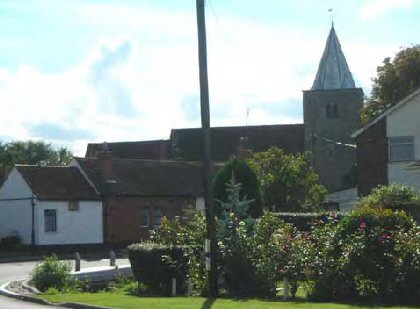 Fig. 68 Cottawight, church and pond in foreground.