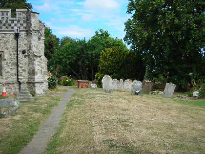 Fig. 15 Churchyard, east side