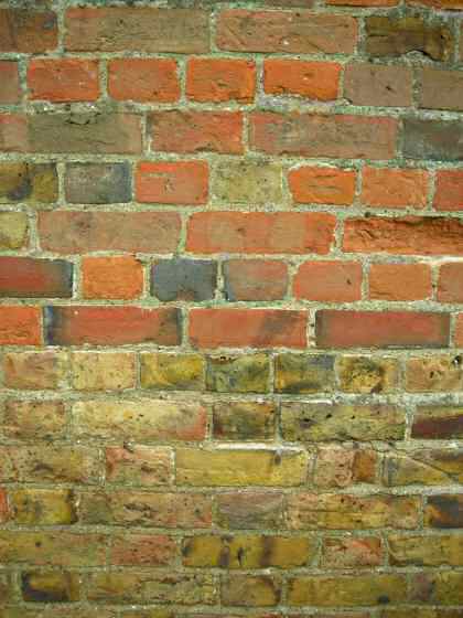 Fig. 18 Local soft red and yellow stock brick, laid predominantly in English bond, on old farm building.