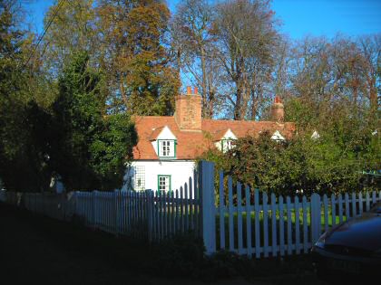 Fig. 29 Chase Cottages viewed across the rear gardens from The Chaseway.