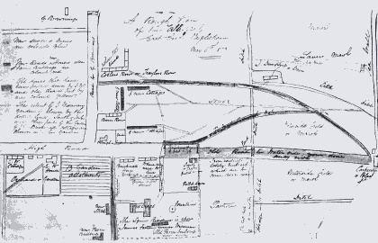 Fig. 7 James Wiseman sketch map, 1873 (ERO T/B 269/8).