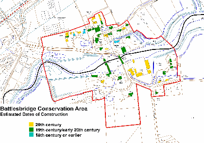 Figure 19: Phased development of buildings in the conservation area.