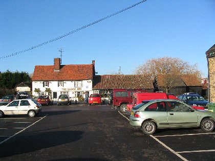 Figure 23: The Barge Inn viewed across the car park of the Antiques Centre.