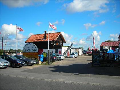 Figure 46: Entrance to Battlesbridge Harbour from Chelmsford Road, with former mill pump building on left.