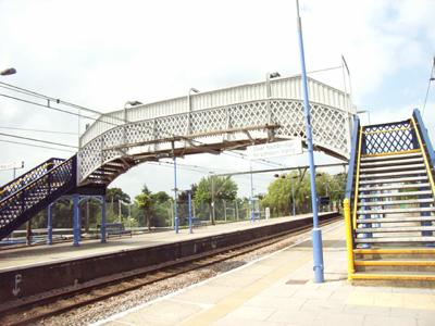 Footbridge at Rochford Station