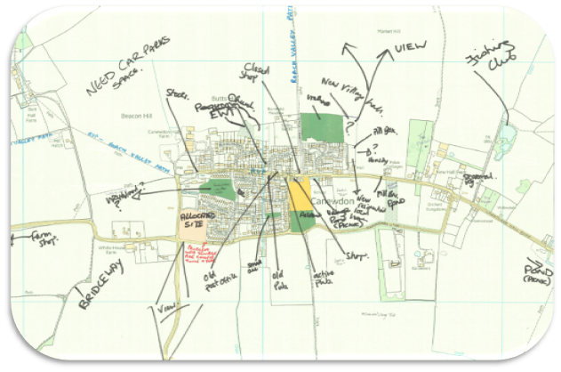 An example engagement map from Canewdon, 2016