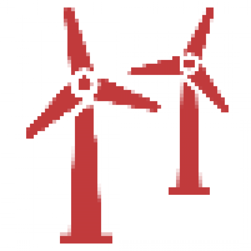 mini red windmills (decorative image)