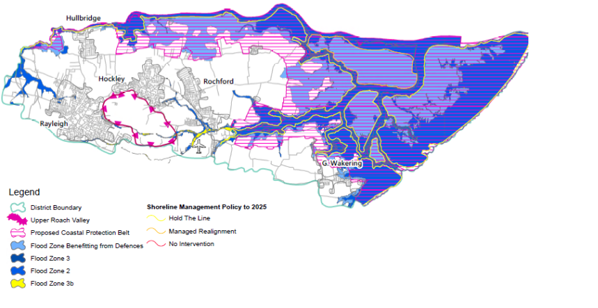 Figure 25: Map of Key Flood Risk and Coastal Change Areas and Sensitive Landscapes